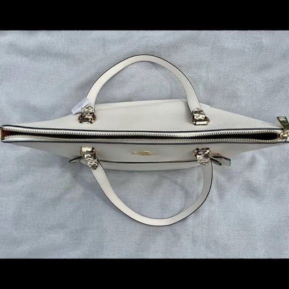 Coach Embossed Python Gallery Tote - Picture 5 of 8